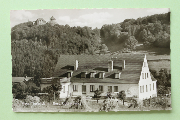 Ansichtskarte AK Dalwigksthal 1950-1970 Haus Thalblick Burg Lichtenfels Architektur Ortsansicht Hessen